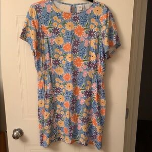 Twik Blue and Purple Floral Dress